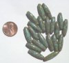 20 22x11mm Turquoise with Topaz Sponge Ovals
